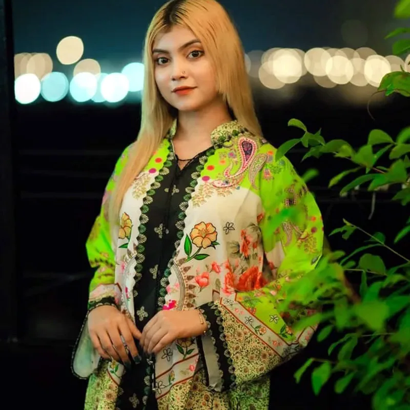 Trendy silk kurti for women in Bangladesh