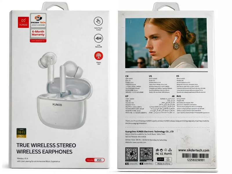 XUNDD X55 TWS wireless earbuds price Bangladesh ৳1100