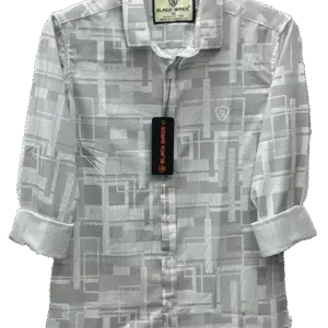 Gray White Stylish Shirt