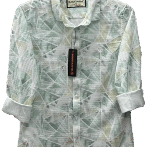 Light Green With White Shade Stylish Shirt