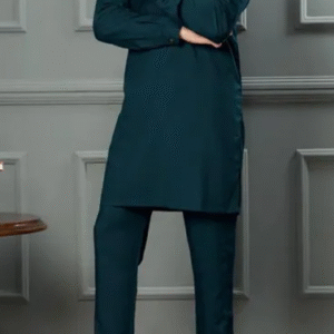Green Sea Color Fitting Latest Stylish Kurta