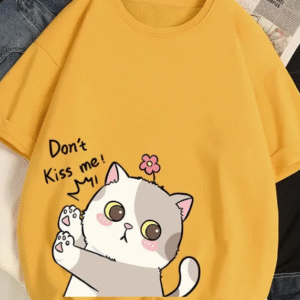 Kitty design Yellow Gold Top