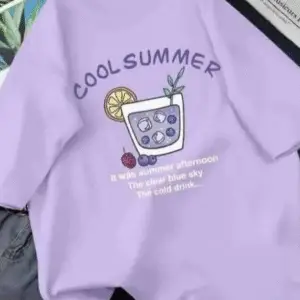 Purple T-Shirt for Cool Summer