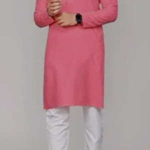 Young Pinkish Color Shiny fabric kurta