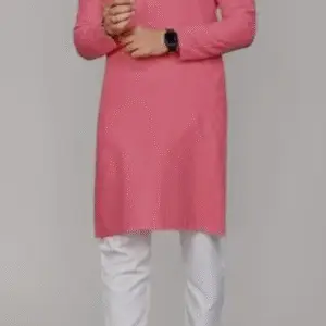 Young Pinkish Color Shiny fabric kurta